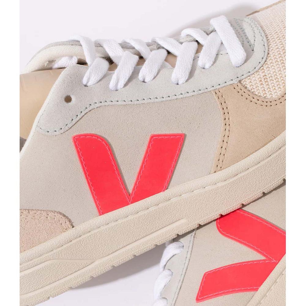 Veja V-10 SUEDE Sneakers Dames Beige | BE 642XYU